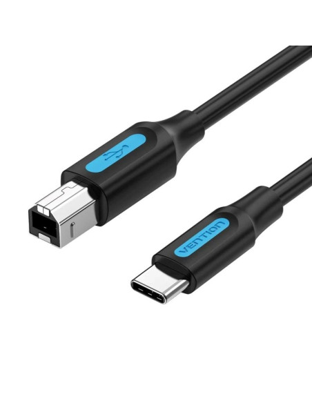 Kabel do drukarki usb 2.0 typu c męski na typ b męski 1m