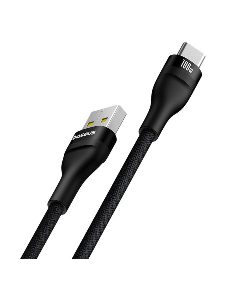 Kabel baseus flash 2 usb-usb c 100w 2m (czarny)