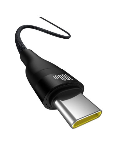 Kabel baseus flash 2 usb-usb c 100w 2m (czarny)