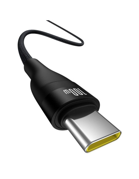 Kabel baseus flash 2 usb-usb c 100w 2m (czarny)