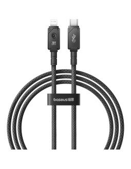 Kabel baseus unbreakable usb c-ip 20w 1m (czarny)