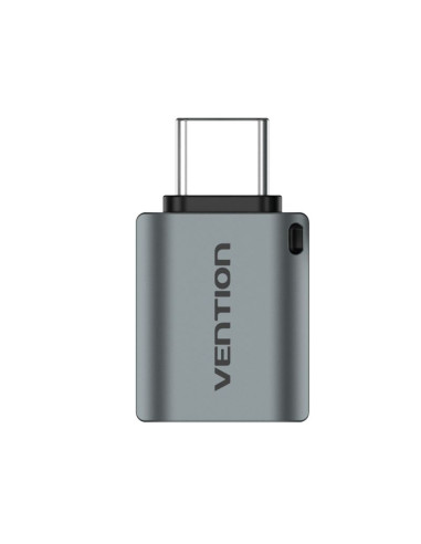 Adapter otg usb 3.0 vention usb-c do usb-a szary ze stopu aluminium