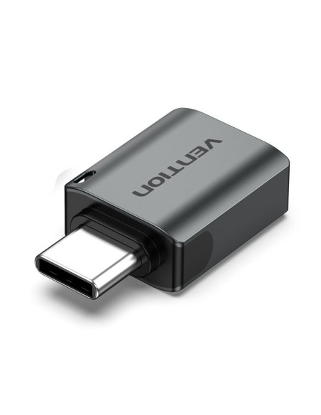 Adapter otg usb 3.0 vention usb-c do usb-a szary ze stopu aluminium