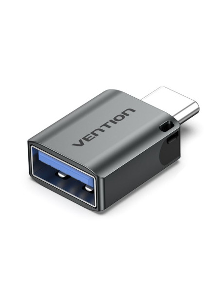 Adapter otg usb 3.0 vention usb-c do usb-a szary ze stopu aluminium
