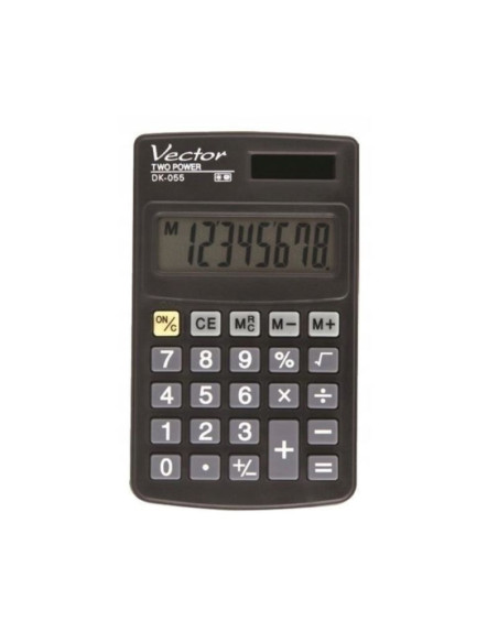 Vector kalkulator kieszonkowy dk-055, czarny