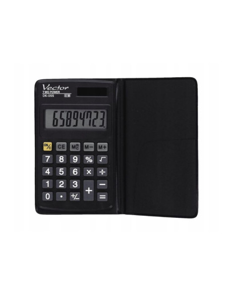 Vector kalkulator kieszonkowy dk-055, czarny