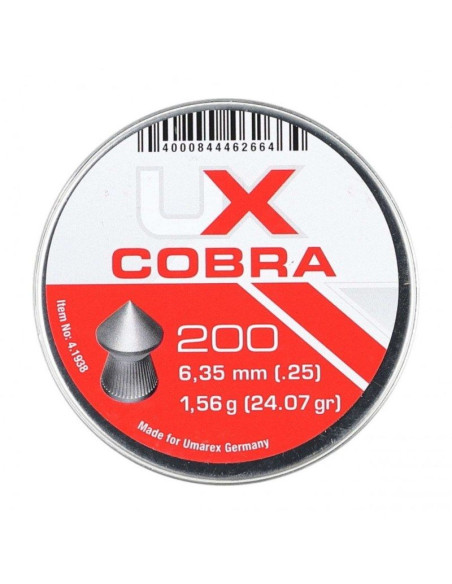 Śrut 6,35 umarex cobra pointed ribbed 200 szt.