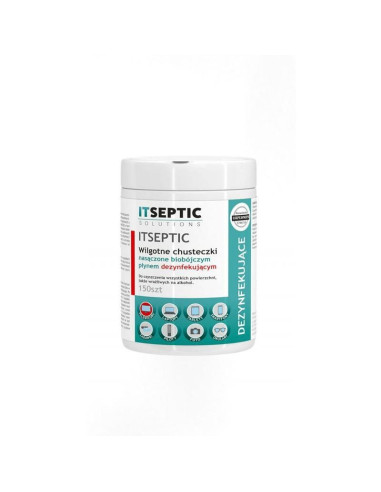 Itseptic wilgotne chusteczki dezynfekujące do urządzeń elektrycznych, do wszystkich powierzchni 150szt