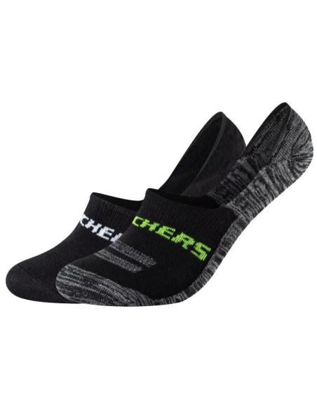 Skechers 2ppk mesh ventilation footies socks sk44008-9997 czarne 35-38