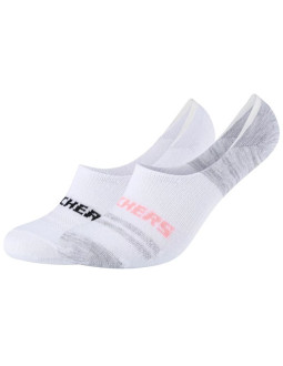 Skechers 2ppk mesh ventilation footies socks sk44008-1001 białe 39-42