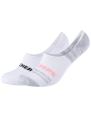 Skechers 2ppk mesh ventilation footies socks sk44008-1001 białe 39-42