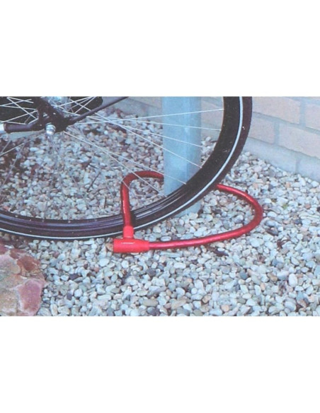 Zapięcie rowerowe spiralne na klucz wąż 18mmx80cm dunlop zielone