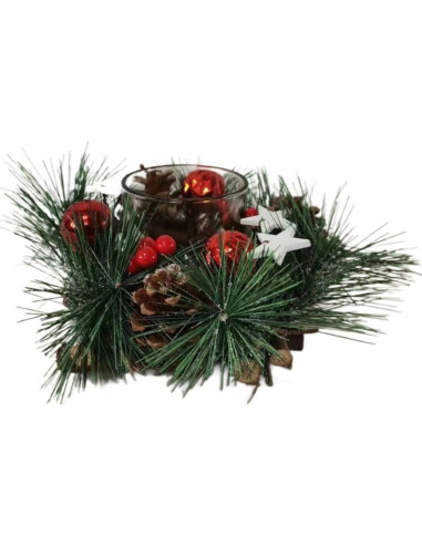 Świecznik dekoracyjny 16x9cm wood