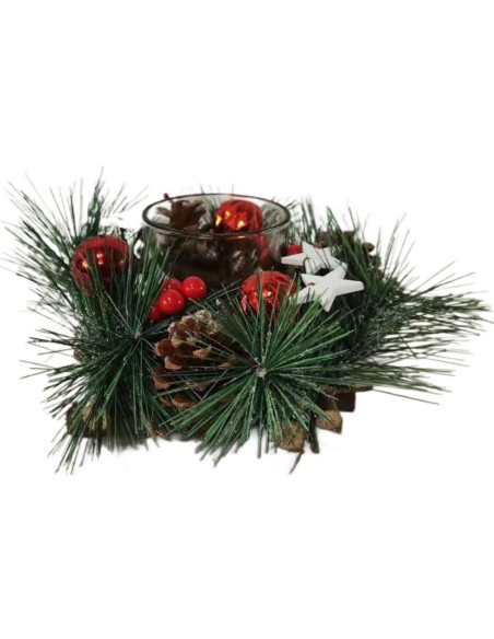 Świecznik dekoracyjny 16x9cm wood