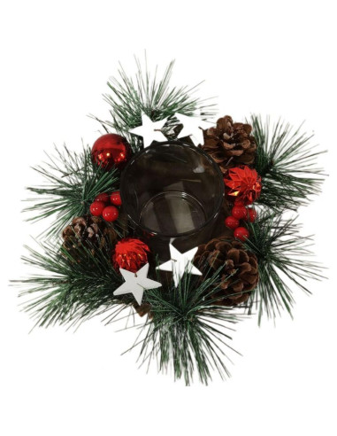 Świecznik dekoracyjny 16x9cm wood