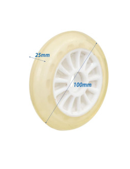 Kółko do hulajnogi pu 100mm białe 2