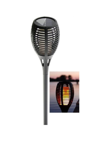 Lampa solarna pochodnia tańczące płomyki 10x10x79cm 36 led