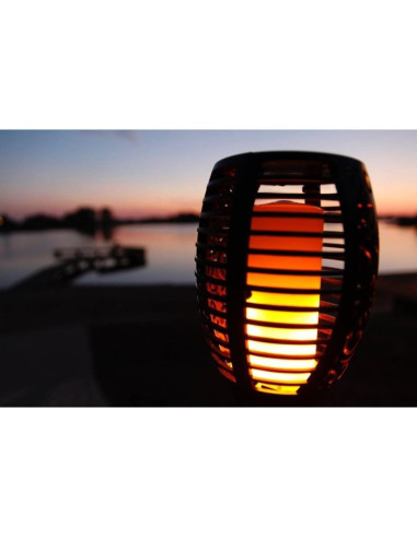 Lampa solarna pochodnia tańczące płomyki 10x10x79cm 36 led