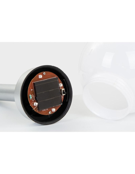 Lampa solarna kula mleczna 15x44cm