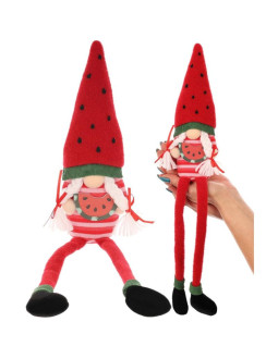 Skrzat gnom siedzący arbuz 35cm dekoracja wiosenna