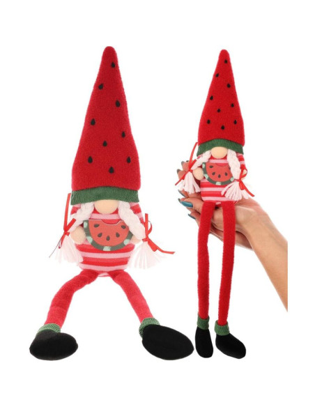 Skrzat gnom siedzący arbuz 35cm dekoracja wiosenna