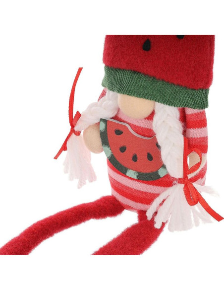 Skrzat gnom siedzący arbuz 35cm dekoracja wiosenna