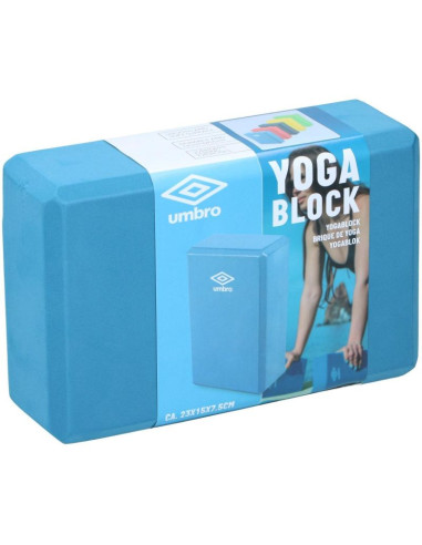 Blok kostka do ćwiczeń joga pilates fitness umbro niebieski