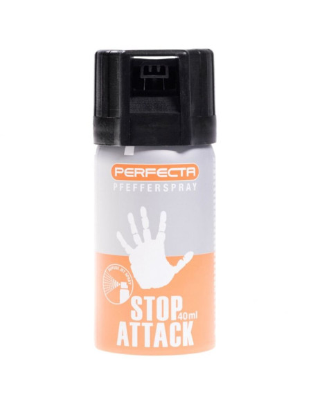 Gaz pieprzowy perfecta stop attack stożek 40 ml