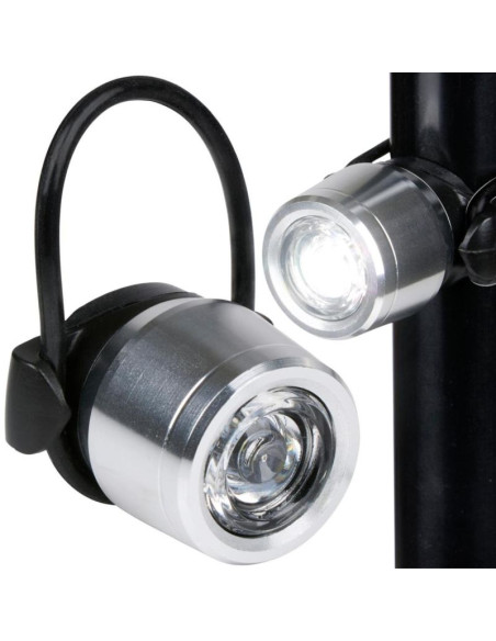Lampka rowerowa przednia aluminiowa dunlop
