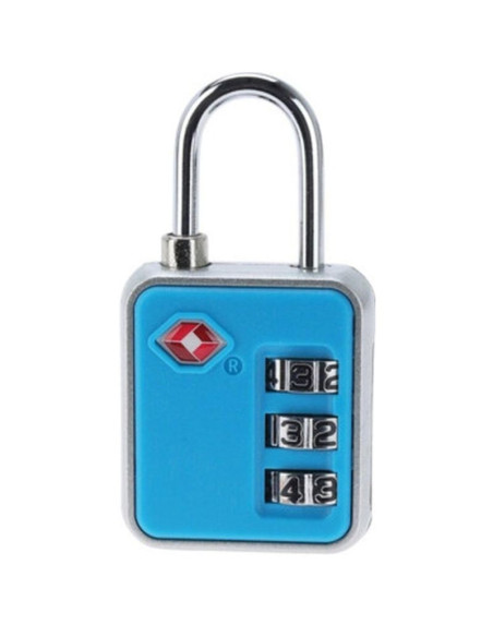 Kłódka na szyfr do walizki torby proworld niebieska