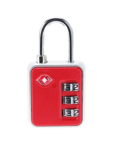 Kłódka na szyfr do walizki torby proworld czerwona