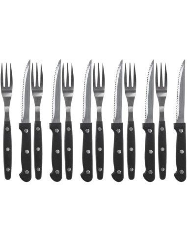 Sztućce do steków 12 elementów