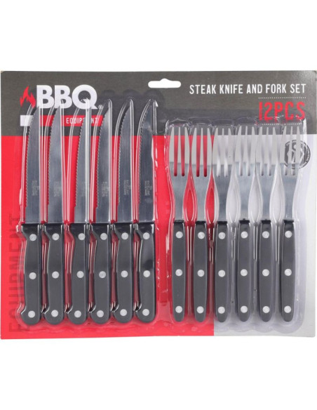 Sztućce do steków 12 elementów