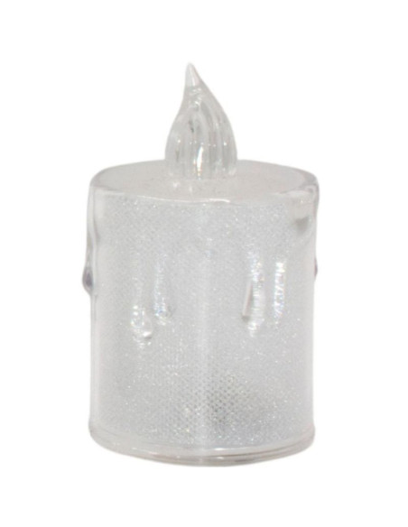 Świeca dekoracyjna 3 szt transparenta ciepły biały 1 led