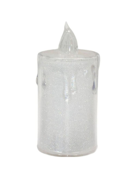 Świeca dekoracyjna 3 szt transparenta ciepły biały 1 led