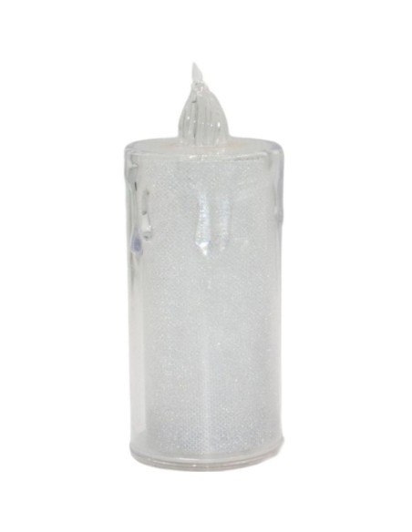 Świeca dekoracyjna 3 szt transparenta ciepły biały 1 led