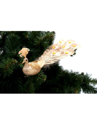 Paw dekoracyjny na klipie bombka złoty