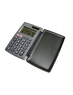 Vector kalkulator kieszonkowy z klapką kav ch-862d, szary 2