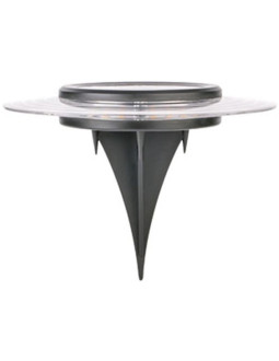 Lampa solarna dyskowa 28 led do wbicia w grunt lub montażu na ścianie 2