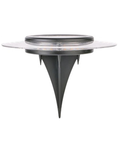 Lampa solarna dyskowa 28 led do wbicia w grunt lub montażu na ścianie