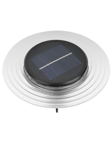 Lampa solarna dyskowa 28 led do wbicia w grunt lub montażu na ścianie
