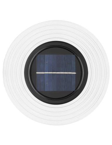 Lampa solarna dyskowa 28 led do wbicia w grunt lub montażu na ścianie