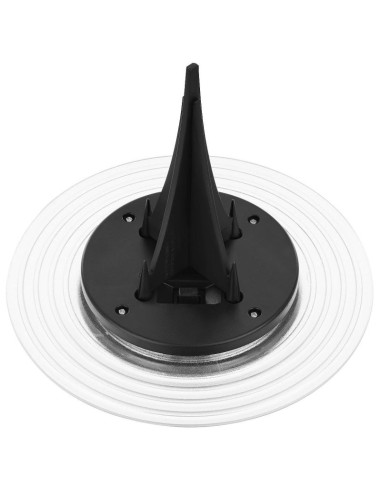 Lampa solarna dyskowa 28 led do wbicia w grunt lub montażu na ścianie