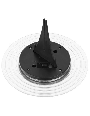 Lampa solarna dyskowa 28 led do wbicia w grunt lub montażu na ścianie