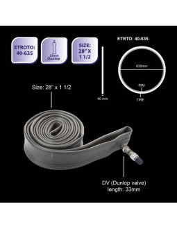 Dętka rowerowa 28x1 1/2 dv bicycle gear