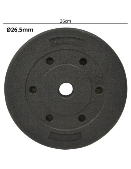 Obciążenie betonowe 5 kg enero fit fi26,5