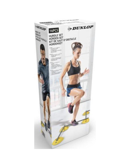 Płotki treningowe przeszkody do ćwiczeń 16szt dunlop