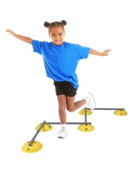 Płotki treningowe przeszkody do ćwiczeń 16szt dunlop