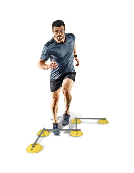 Płotki treningowe przeszkody do ćwiczeń 16szt dunlop