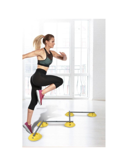 Płotki treningowe przeszkody do ćwiczeń 16szt dunlop